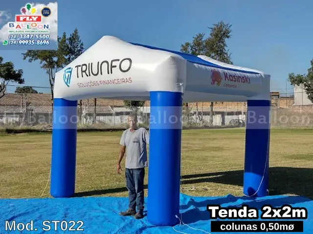 Tenda inflável promocional para Triunfo Soluções Financeiras